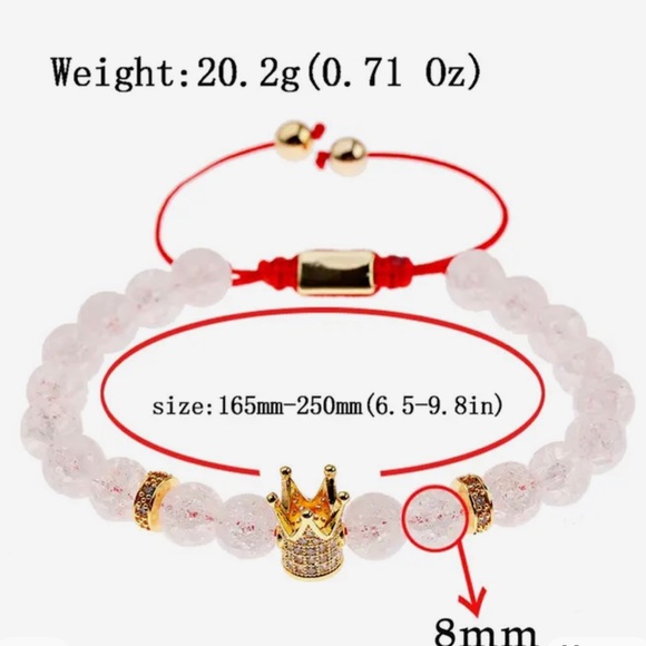 White crystal bracelet - Picture 2 of 2